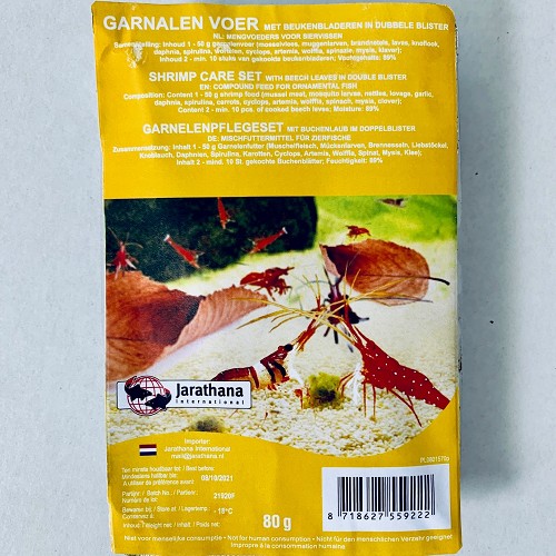 Shrimp-Crab-Pleco mix food frozen in blister pack